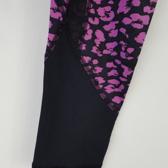 NWT LULULEMON MCHX/NVLB Purple Black Mesh Drop It Like It's Hot Tight Pants 8 - Picture 3 of 6